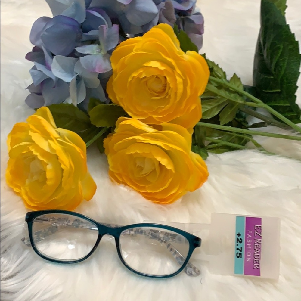 +2.75 NWT Boutique! Clear Smoke Blue Readers - Picture 2 of 3